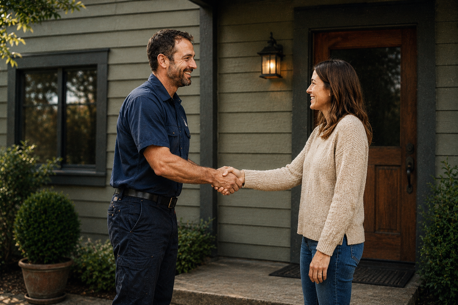 Service provider and client handshake